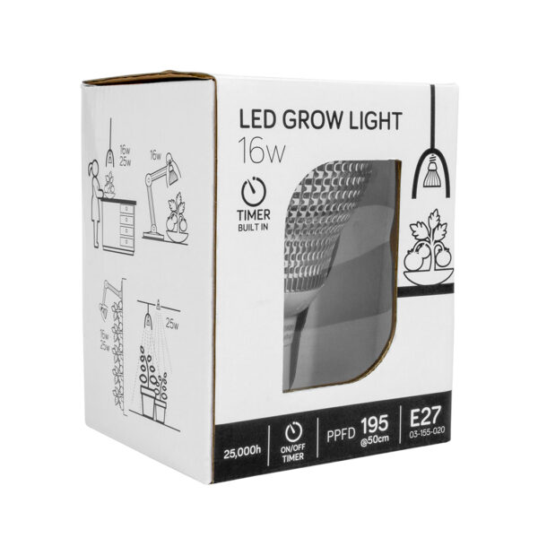 16w LED Grow light For indoor Plants Packaged