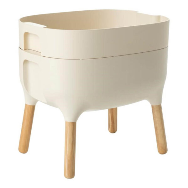 Grey Urbalive Low Planter with light beige legs