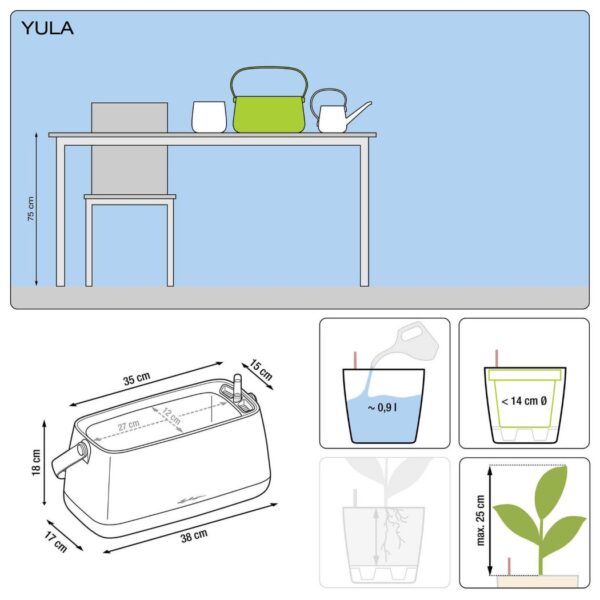 Yula plant bag dimensions